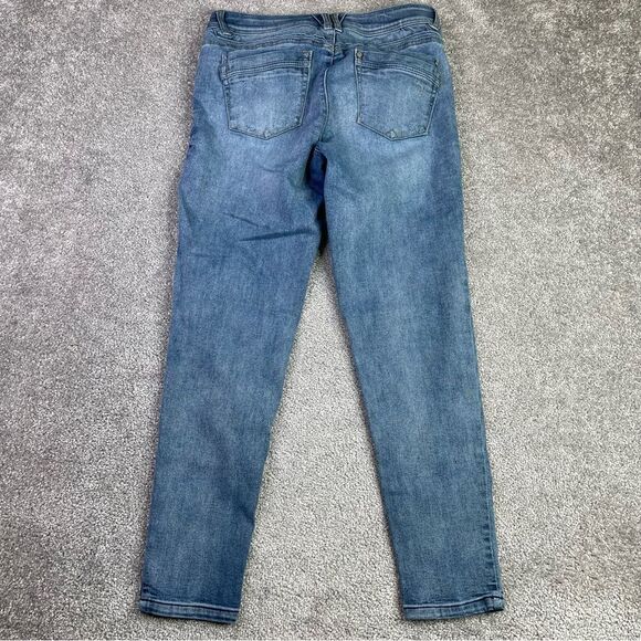 Democracy Jeans Women's 8 Blue Ankle Skinny Mid-Rise Light Denim - Picture 4 of 13